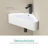 EMKE Eckwaschbecken Wandmontage Keramik 560x340mm Weiß Produktbild-Vorschau 5