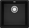PRIMAGRAN Spülbecken Schwarz 46x44cm, Granitspüle 1 Becken Produktbild-Vorschau 1