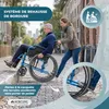 Fauteuil roulant pliable Aluminium Léger Manuel Avec freins Voir les images du produit 5