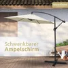 deluxe4home® Sonnenschirm Ø270 cm Creme I Ampelschirm mit Produktbild-Vorschau 2