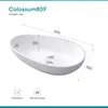 Mai & Mai Waschbecken 59,8x36x14cm oval Aufsatzwaschbecken Produktbild-Vorschau 7