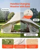 VEVOR, tente tipi pour 4 saisons, dimensions 6x4x3,1 m, Voir les images du produit 4