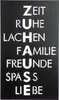 Gilde Wandrelief, rechteckig, "Zuhause", Spruch, Metall, Produktbild-Vorschau 1