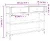vidaXL Table console chêne Sonoma 100x25x75 cm bois Voir les images du produit 8
