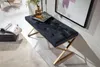 FineBuy Panca imbottita 90 cm Velluto Nero - Panca Anteprima dell’immagine prodotto 4