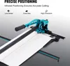 A close-up view of a tile cutter with text overlays highlighting its features. Anteprima dell’immagine prodotto