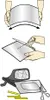 LAMPA Accessoires: Zelfklevende spiegel, 253x178 mm, voor Productafbeelding-voorbeeld 2