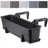 KADAX Pot de balcon avec soucoupe "Frette", balconnière Voir les images du produit 1