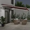 The Living Store Markise Automatisch mit LED Weinrot Produktbild-Vorschau 4