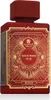 A red perfume bottle with gold intricate designs on its label. Anteprima dell’immagine prodotto