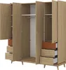 Masseno Drehtürenschrank ACARA 190/214.5/57,4 cm 4-türig Produktbild-Vorschau 3