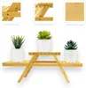 Bambusregal Lund Pflanzen- & Dekoregal 25 x 20 x 65 cm Produktbild-Vorschau 2