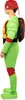 A person wearing a Raphael costume from Teenage Mutant Ninja Turtles, shown from the side. Produktbild-Vorschau