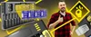 A collage of battery chargers and a man giving a thumbs up, presented in a marketing style with yellow accents. Voir les images du produit