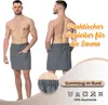 Saunakilt Herren, 100% Baumwolle, grau, 50/120 cm, Produktbild-Vorschau 2