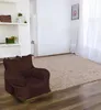 Gepolsterter Sessel mit Armlehnen, braune Farbe, Maße 80 x Produktbild-Vorschau 2