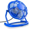 A close-up shot of a blue desk fan. Náhled obrázku produktu