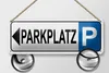 Blechschild Parkplatz links, 27x10 cm, Blechschilder Auto Produktbild-Vorschau 3