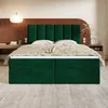 MOTIVENA Santiago Boxspringbett 160x200 Grün Samt (Kronos Produktbild-Vorschau 2