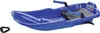 A blue plastic sled with a black rope and handle, shown on a white background. Anteprima dell’immagine prodotto