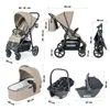 BabyGo Kombikinderwagen Evoultion 3in1, inkl. Babyschale Produktbild-Vorschau 8