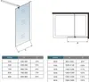 AICA Walk in dusche 100X200cm Duschwand mit Schwarz Produktbild-Vorschau 5
