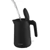A black electric kettle is being filled with water. Náhled obrázku produktu