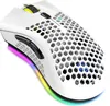 A white gaming mouse with RGB lighting. Produktbild-Vorschau