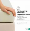 etérea Comfort Jersey Topper Spannbettlaken Natur 200x200 - Produktbild-Vorschau 3