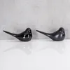 2er Set Dekofigur Vogel Schwarz Porzellan Tischdeko Deko Produktbild-Vorschau 3