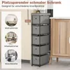 5-Schubladen-Kommode, schmaler Aufbewahrungsmöbel mit Produktbild-Vorschau 5