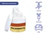 A jar of polishing cotton with a lid and icons of a bicycle, motorcycle, and car. Produktbild-Vorschau
