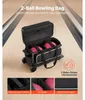 SucceBuy Bowlingtasche für 2 Bälle mit Rollen, separatem Produktbild-Vorschau 2