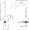 Küchenmischer ALGI_GOLD / Spüle Wasserhahn, Armatur Produktbild-Vorschau 2