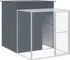 vidaXL Hühnerkäfig mit Auslauf Anthrazit 165x251x181 cm Produktbild-Vorschau 1