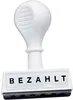WEDO Textstempel BEZAHLT 1939 45mm Kunststoff weiß Produktbild-Vorschau 1