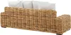 BELIANI Sofa ogrodowa naturalna rattanowa 3-osobowa kanapa Podgląd zdjęcia produktu 5