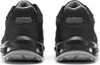 Rear view of two black work shoes on a white background. Voir les images du produit