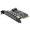 7 Ports PCIE zu USB 3.2 HUB PCIE Erweiterungskarte 5Gbps Produktbild-Vorschau 4