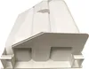 A white plastic compartment from a washing machine, viewed from a low angle. Produktbild-Vorschau