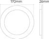 Downlight Einbau 170mm Deckenleuchte 18 Watt 1900lm (3000K Produktbild-Vorschau 2