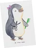 Mr. & Mrs. Panda Postkarte Friseurin Herz - Weiß - Produktbild-Vorschau 1
