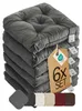 Sitzkissen Stuhlkissen Indoor & Outdoor 6er Set 42x42 cm - Produktbild-Vorschau 1