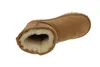 A top-down view of a single brown boot with a fluffy interior, isolated on a white background. Produktbild-Vorschau