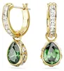 SWAROVSKI Damen Drop-Ohrringe Grün CHROMA:PE MINI HOOP Produktbild-Vorschau 2
