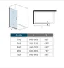 80x195cm Walk-In Duschabtrennung drehbar Duschwand 6mm Produktbild-Vorschau 7
