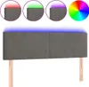 LED Kopfteil Dunkelgrau 144x5x78/88 cm Samt Produktbild-Vorschau 1