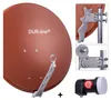 DUR-line Select 75/80cm Komplettanlage ziegelrot + Single Produktbild-Vorschau 1