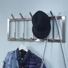 Wieszak ścienny metalowy srebrny 65x30x10 cm designerski Podgląd zdjęcia produktu 1