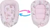 Babymam 7-teiliges Babynest Set Baumwolle Minky rosa Produktbild-Vorschau 2